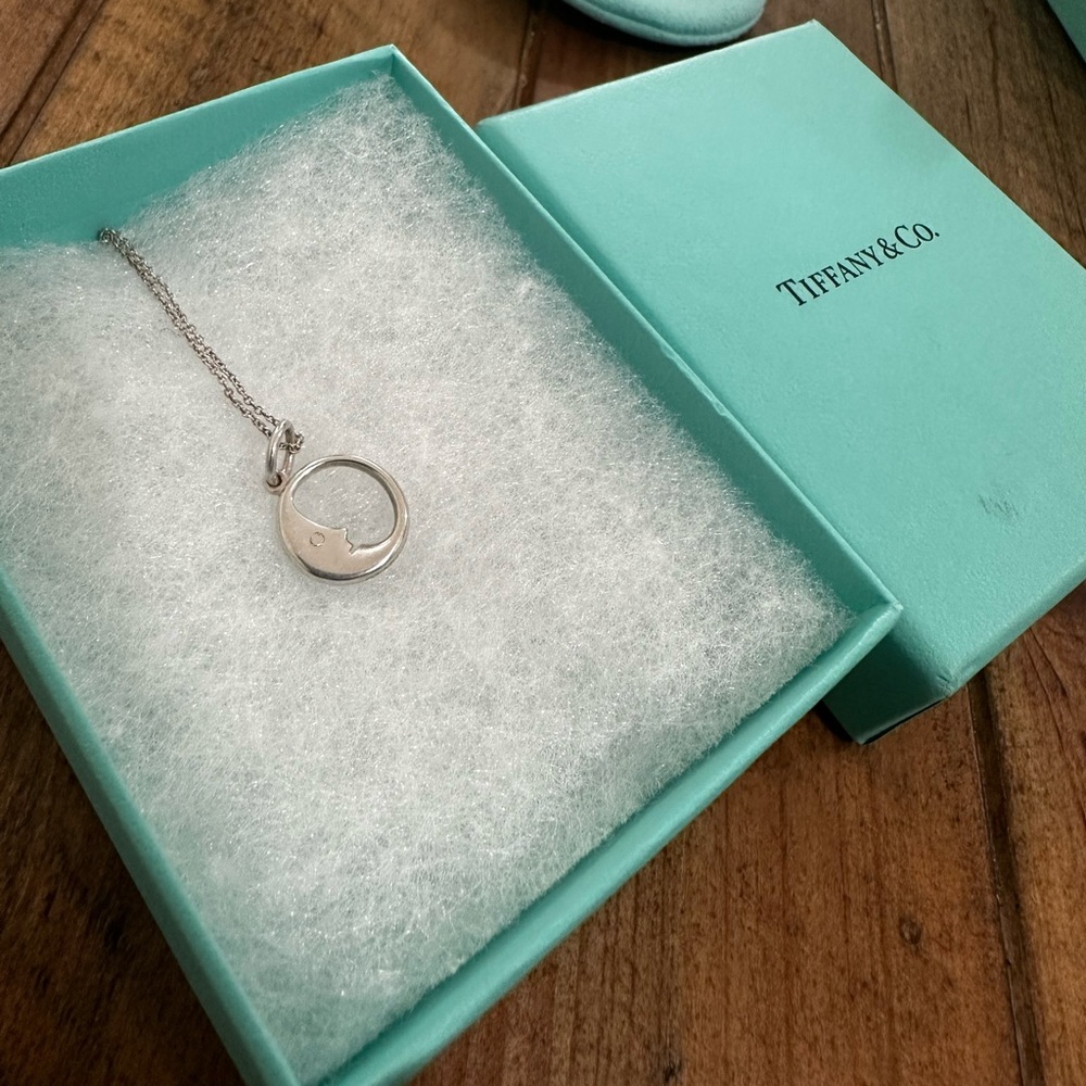 Tiffany & Co Moon Face necklace with original chain